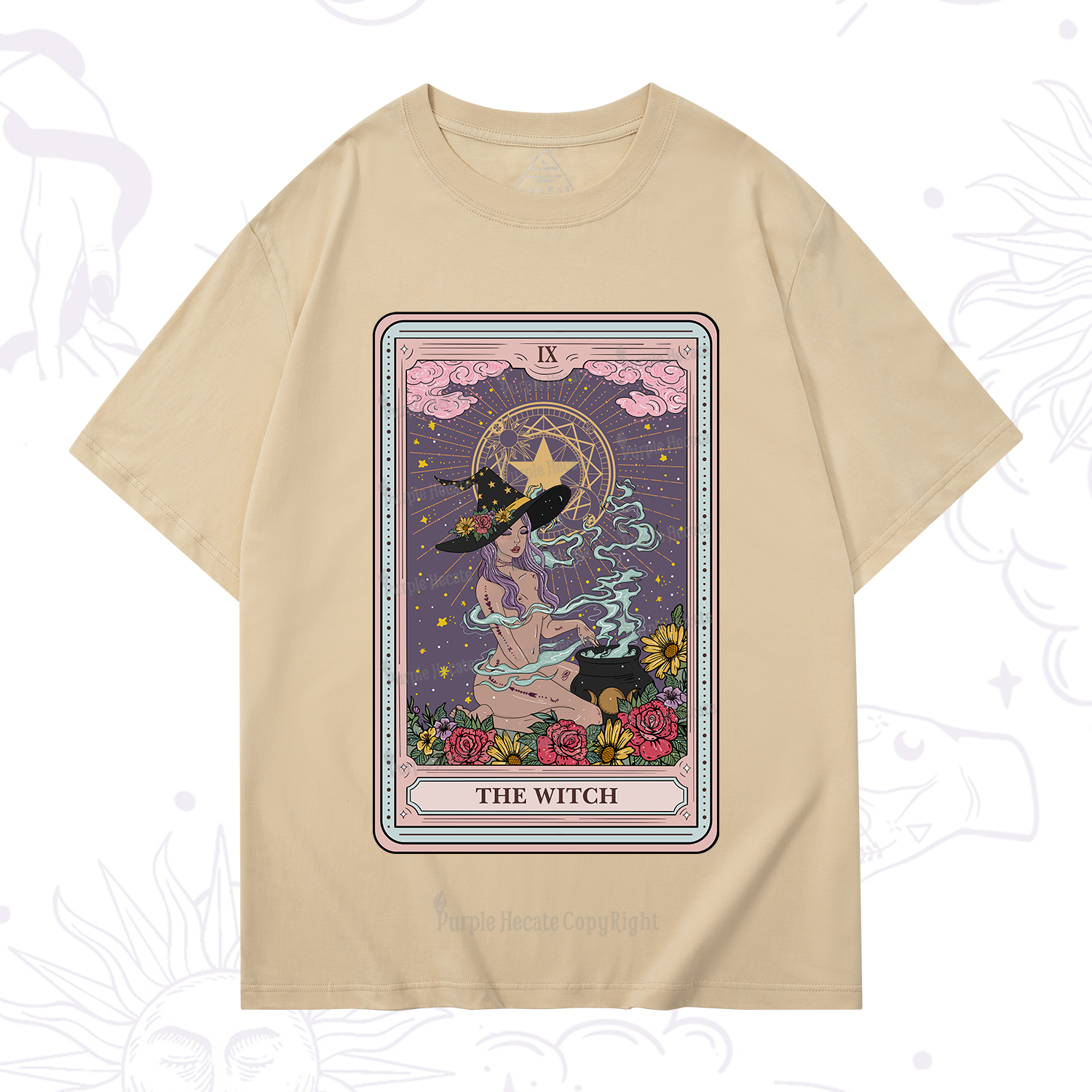 Purplehecate The Witch Tarot T-Shirt