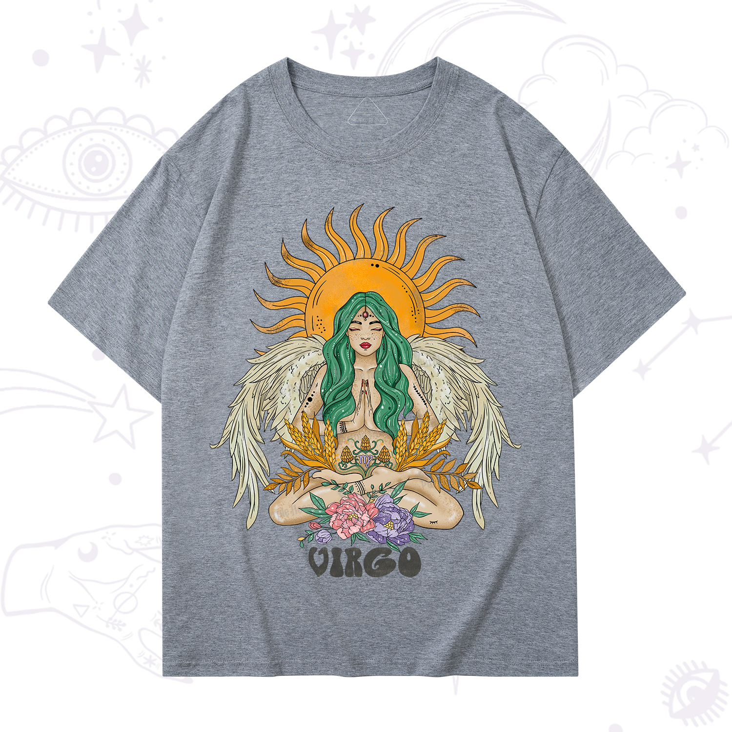 Purplehecate Sun Guardian Of Virgo Zodiac T-Shirt