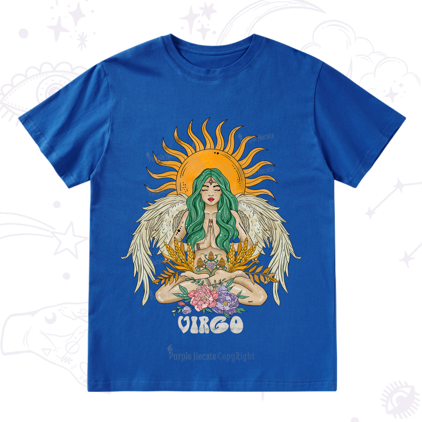 Purplehecate Sun Guardian Of Virgo Zodiac T-Shirt