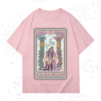 Purplehecate The High Priestess Tarot Card T-Shirt