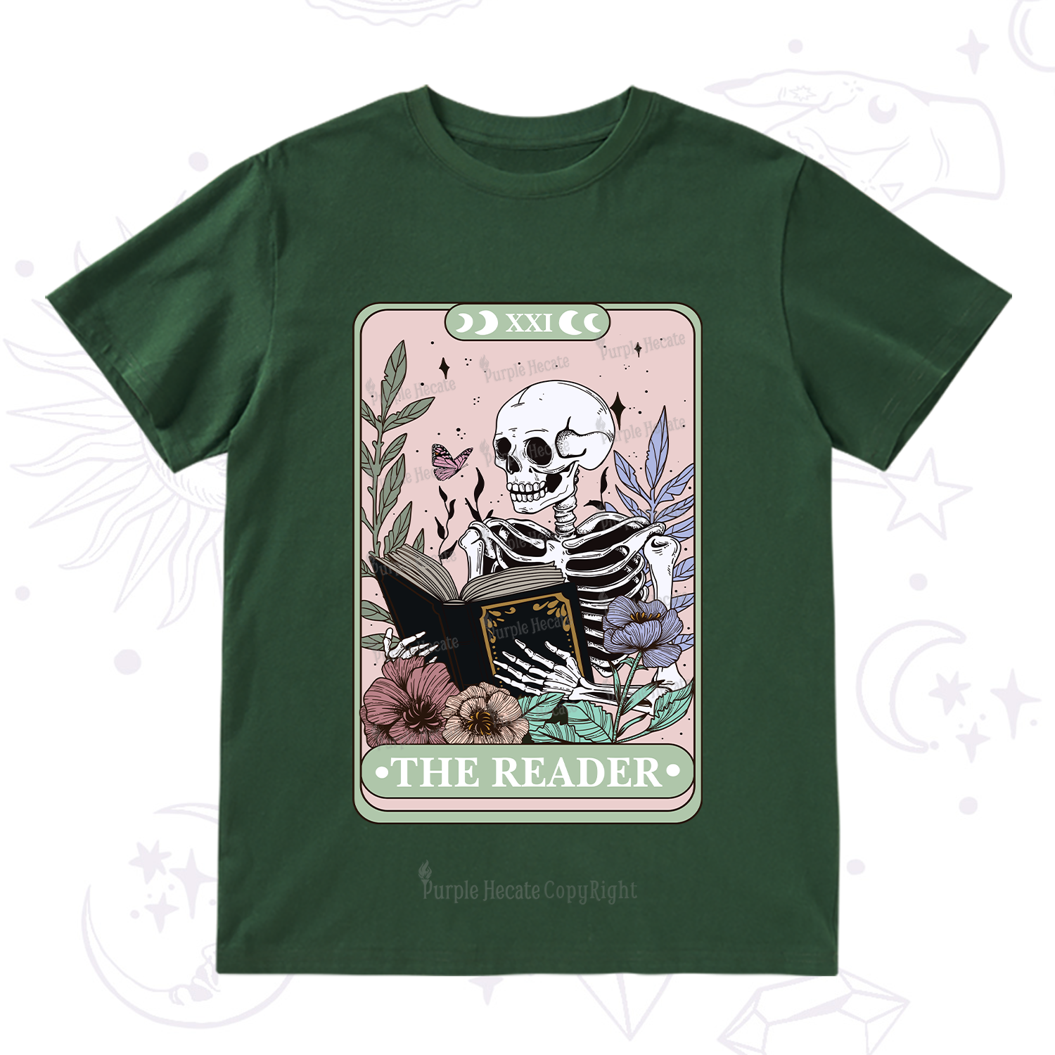 Purplehecate The Reader's Tarot T-Shirt