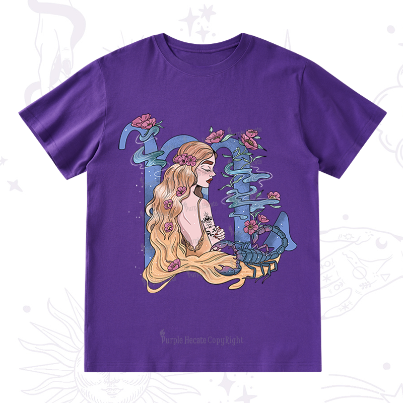 Purplehecate Scorpio In Astrology Zodiac T-Shirt