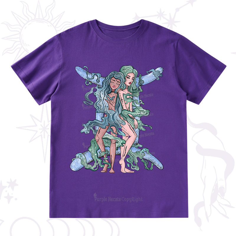 Purplehecate Gemini In Astrology Zodiac T-Shirt
