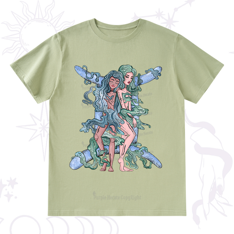 Purplehecate Gemini In Astrology Zodiac T-Shirt