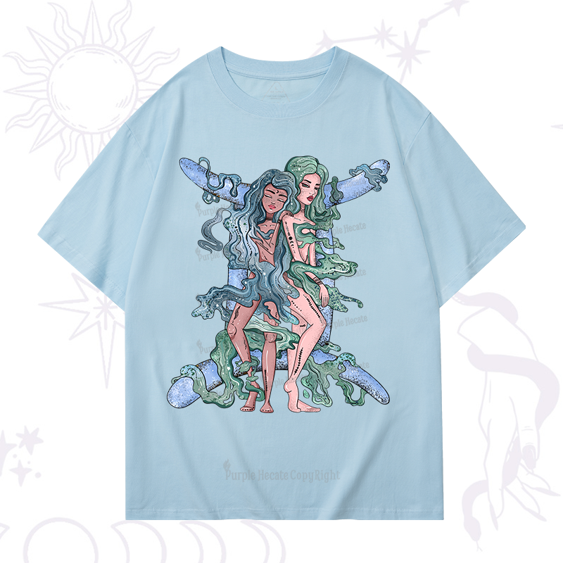 Purplehecate Gemini In Astrology Zodiac T-Shirt