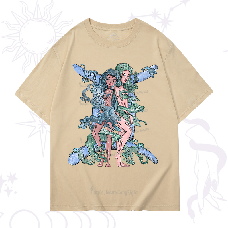 Purplehecate Gemini In Astrology Zodiac T-Shirt