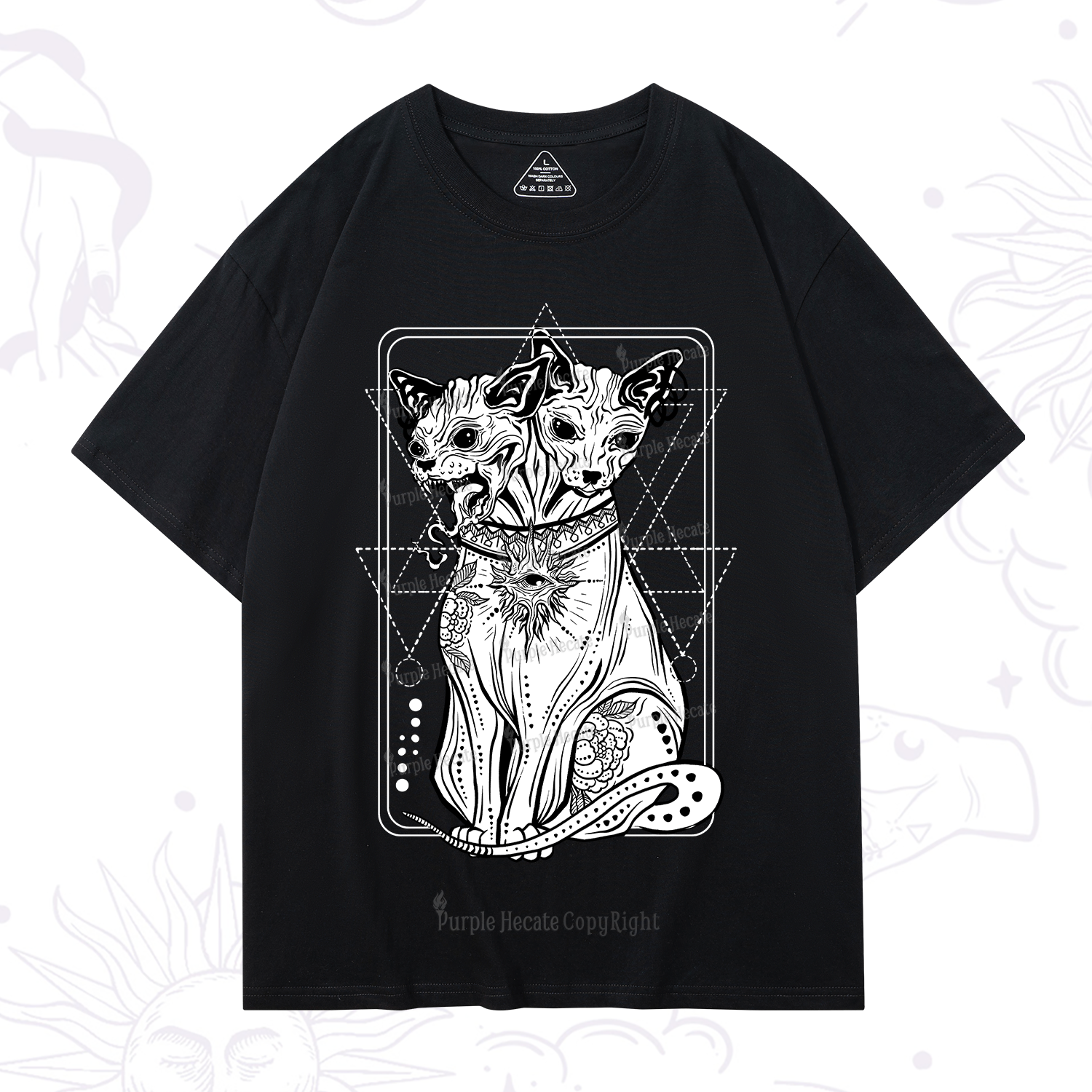 Purplehecate The Cat Goddess Bastet T-Shirt
