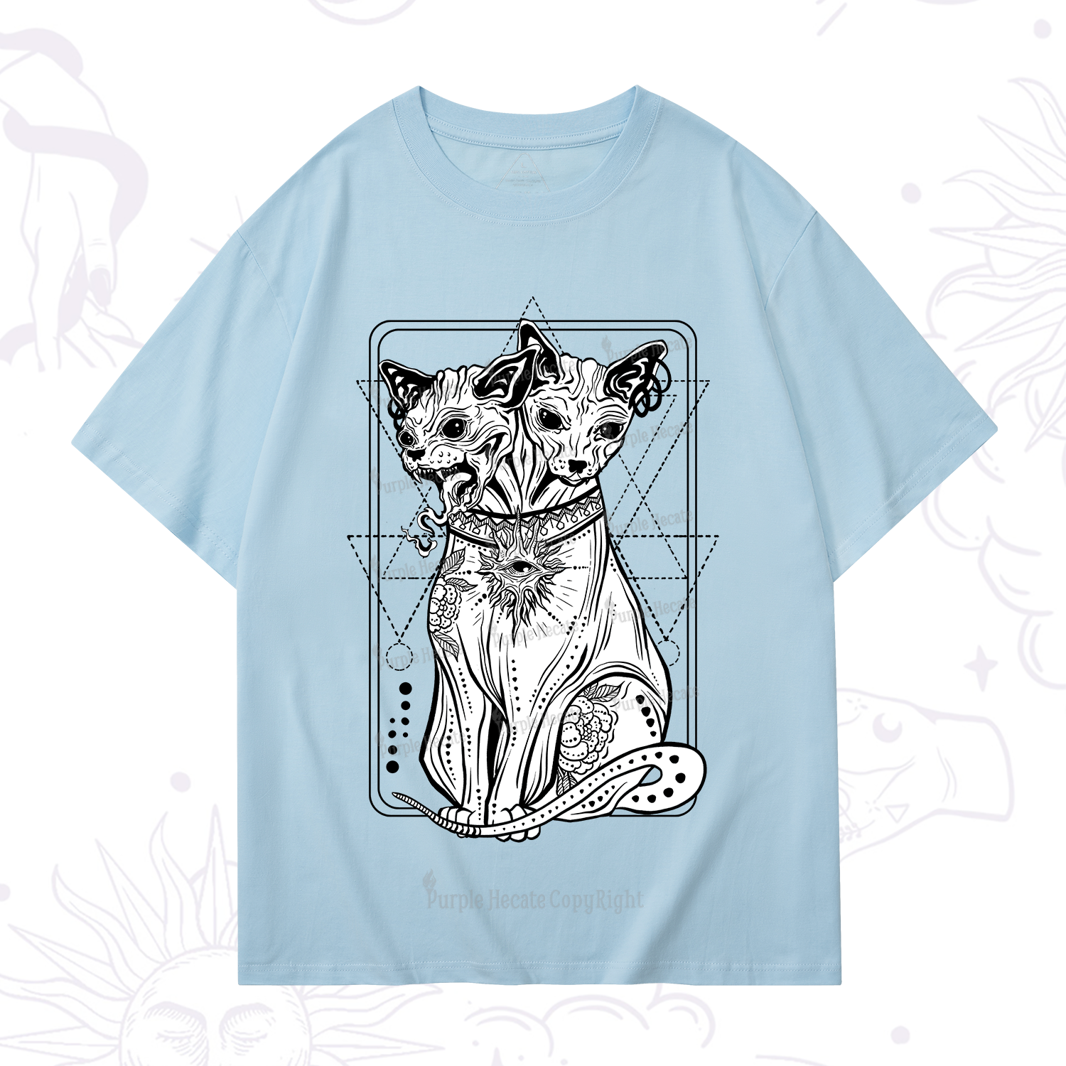 Purplehecate The Cat Goddess Bastet T-Shirt