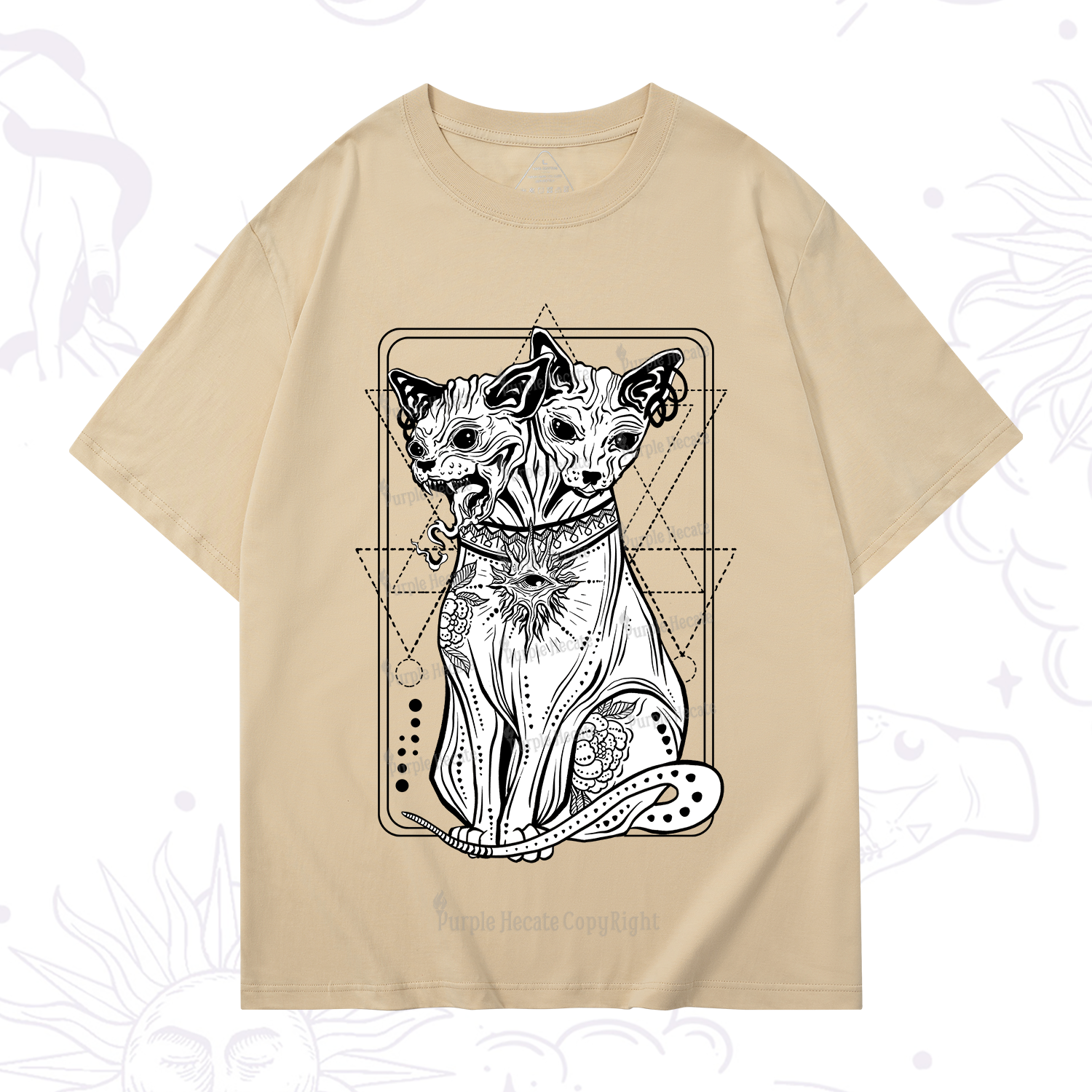 Purplehecate The Cat Goddess Bastet T-Shirt