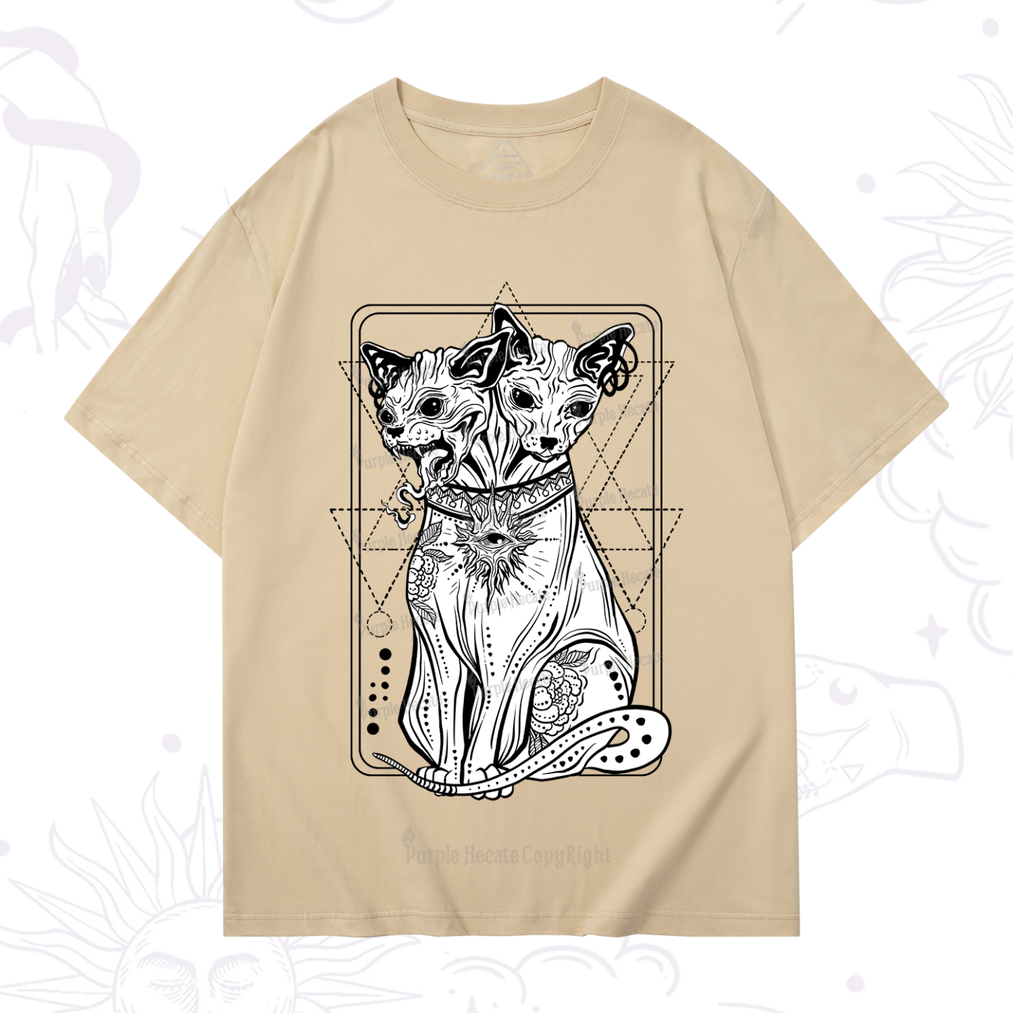 Purplehecate The Cat Goddess Bastet T-Shirt