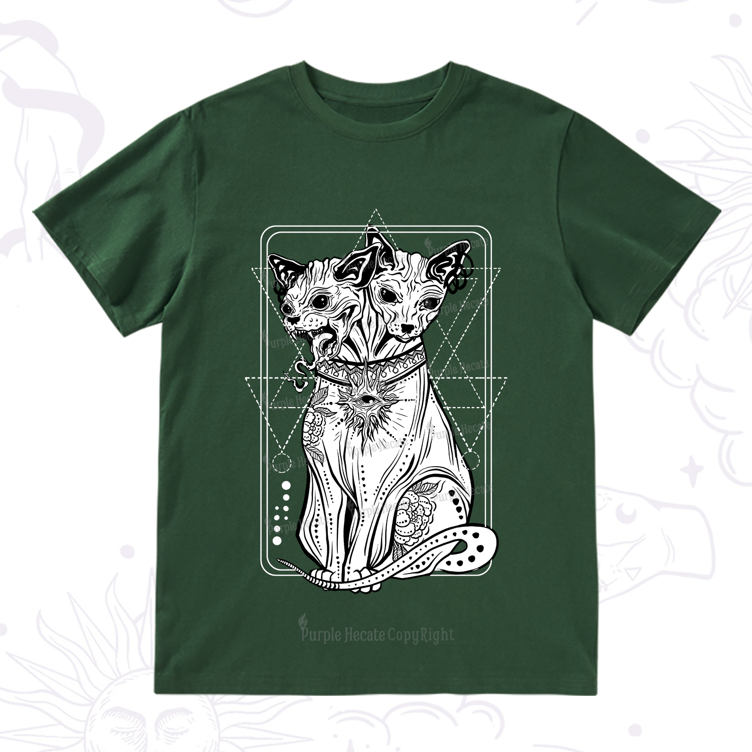 Purplehecate The Cat Goddess Bastet T-Shirt