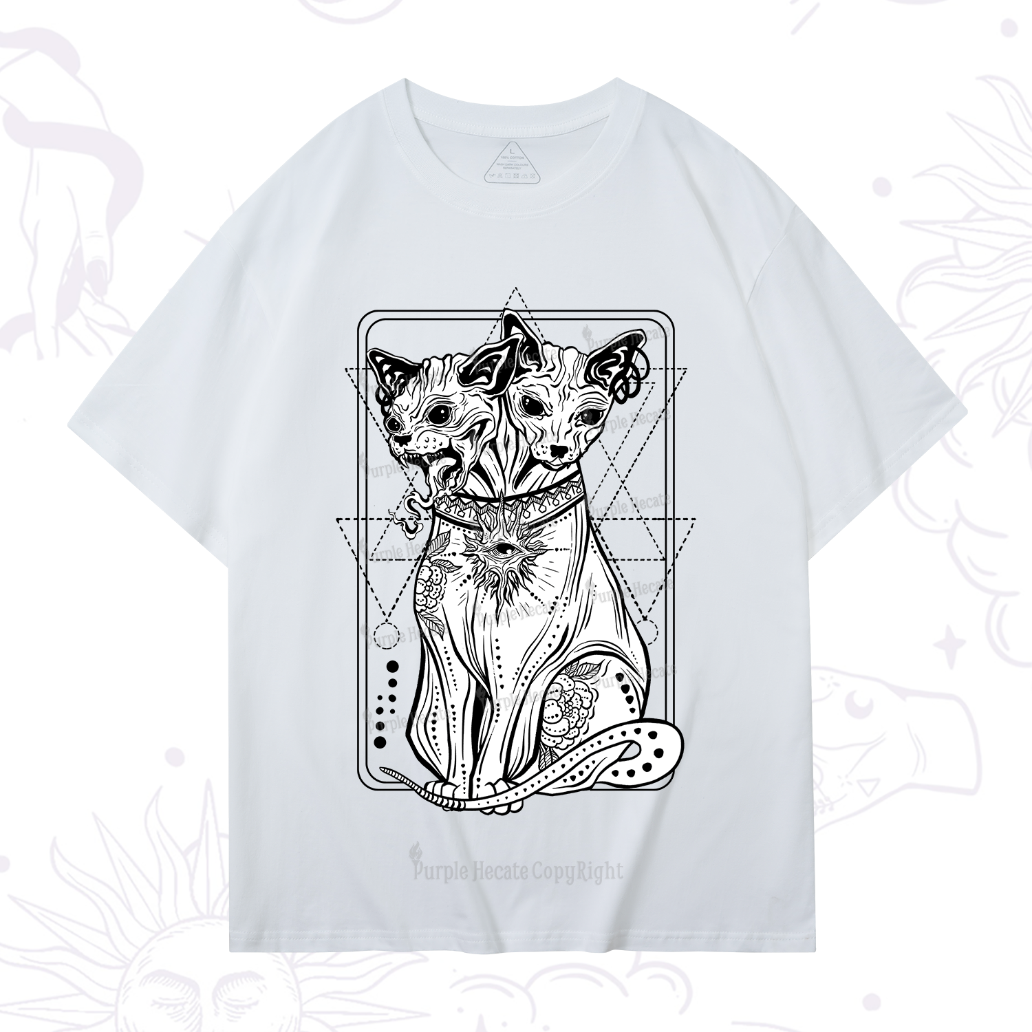Purplehecate The Cat Goddess Bastet T-Shirt
