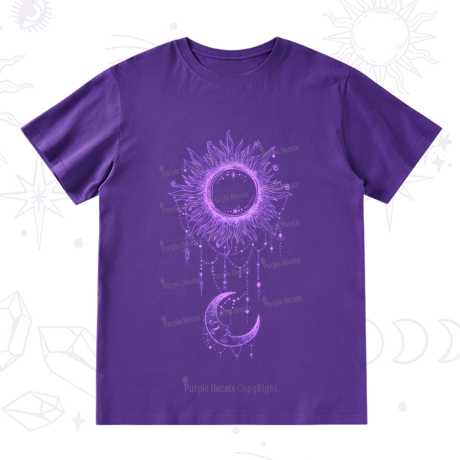 Purplehecate Radiance Of Sun And Moon T-Shirt
