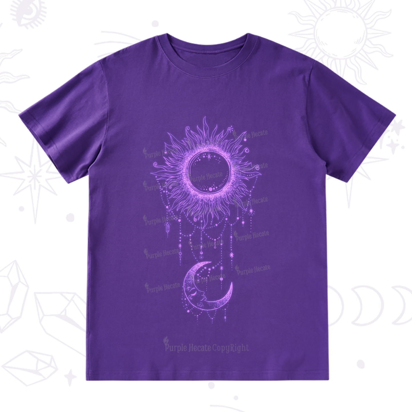 Purplehecate Radiance Of Sun And Moon T-Shirt