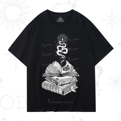 Purplehecate Spellbook And Guardian Serpent T-Shirt