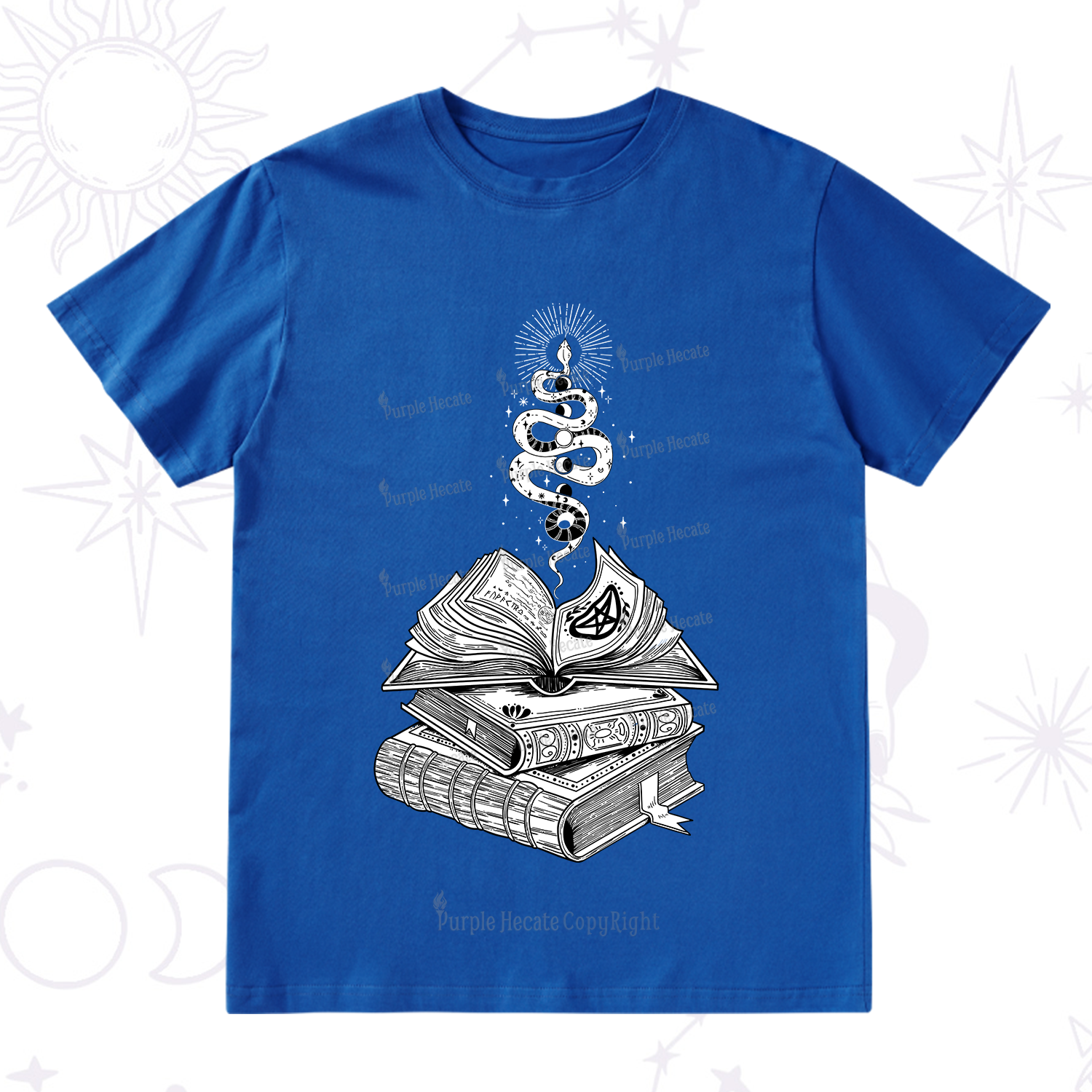 Purplehecate Spellbook And Guardian Serpent T-Shirt