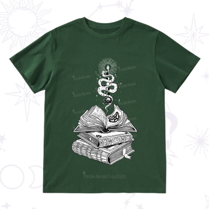 Purplehecate Spellbook And Guardian Serpent T-Shirt