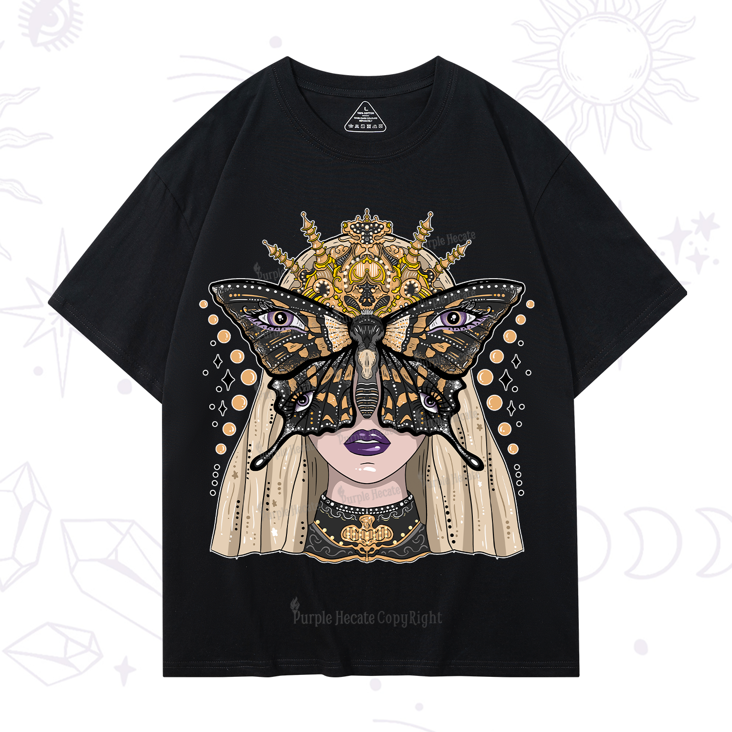 Purplehecate Butterfly Witchy T-Shirt
