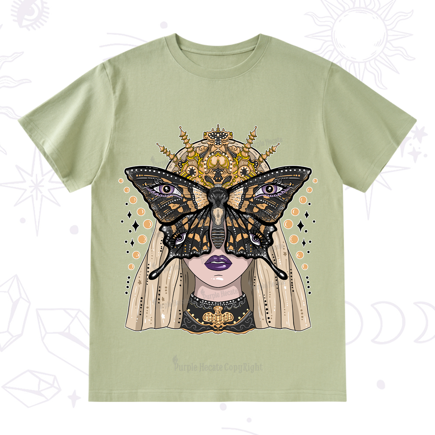 Purplehecate Butterfly Witchy T-Shirt