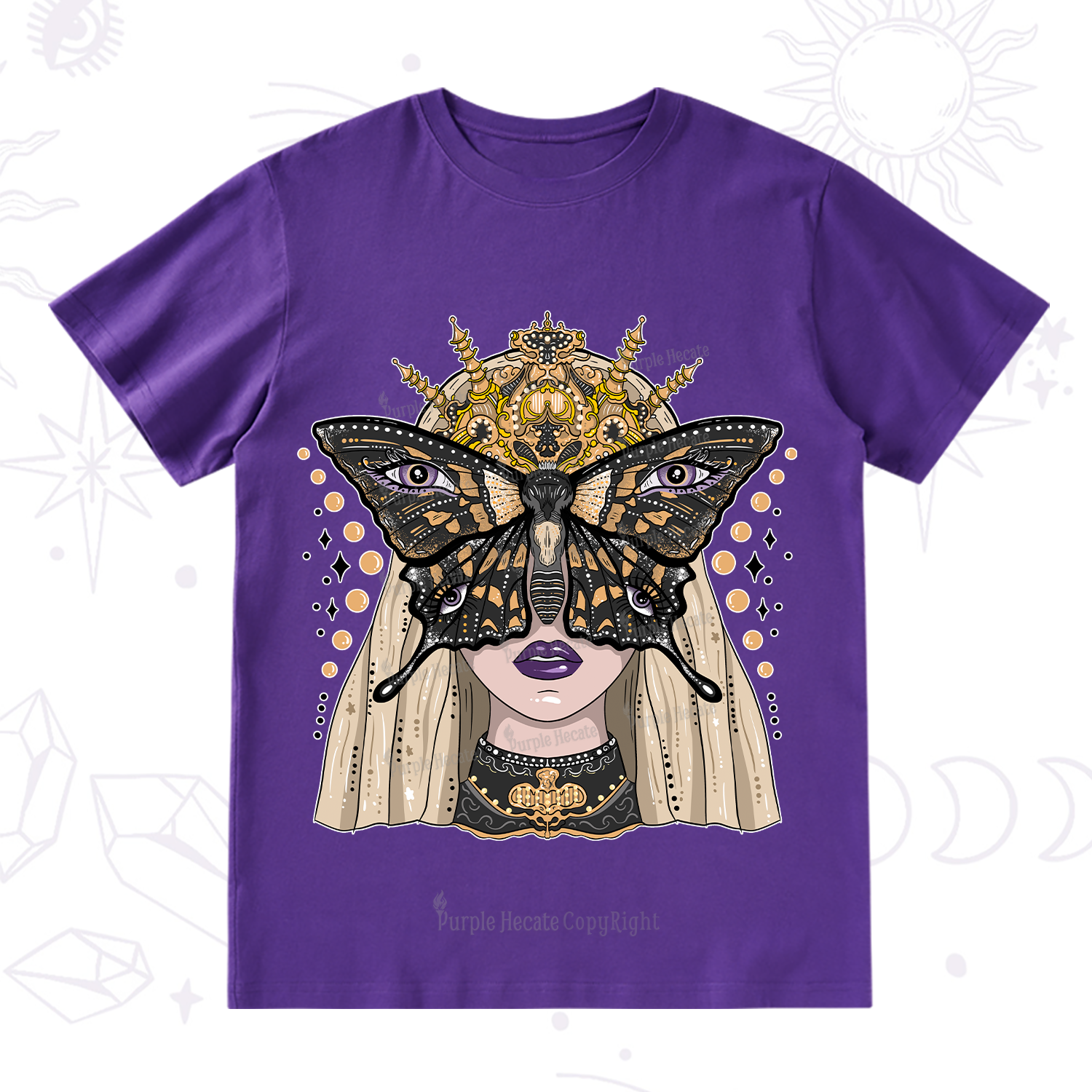 Purplehecate Butterfly Witchy T-Shirt
