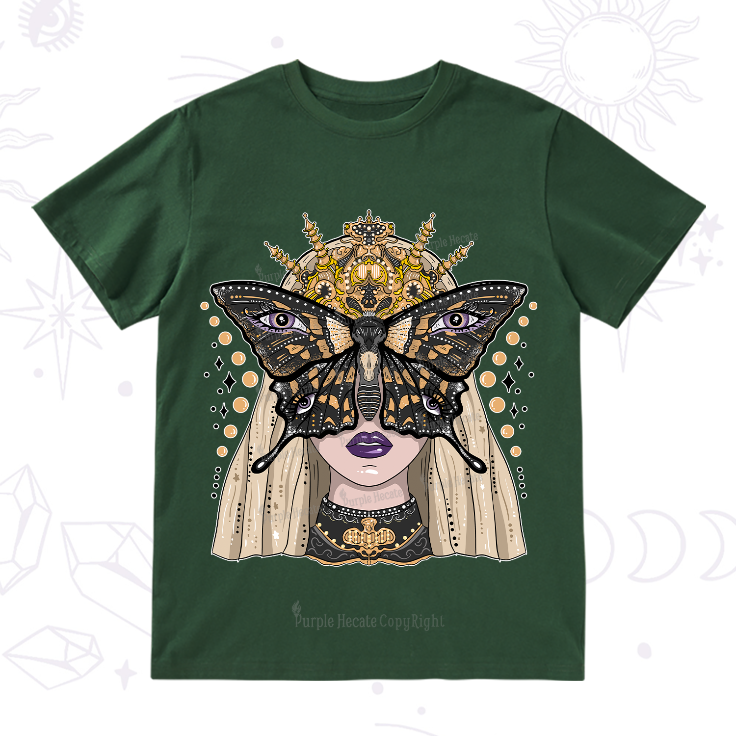 Purplehecate Butterfly Witchy T-Shirt