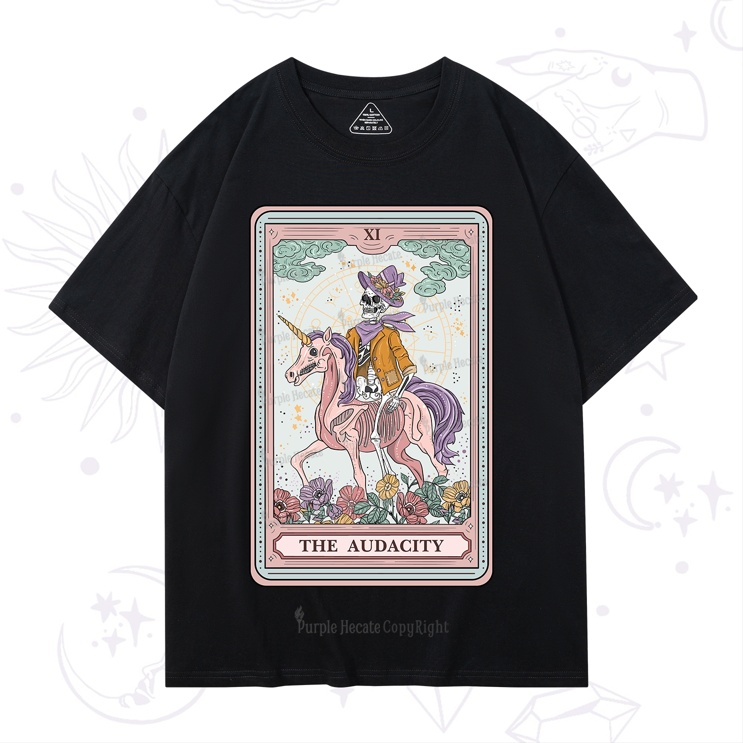 Purplehecate The Audacity Tarot Card T-Shirt