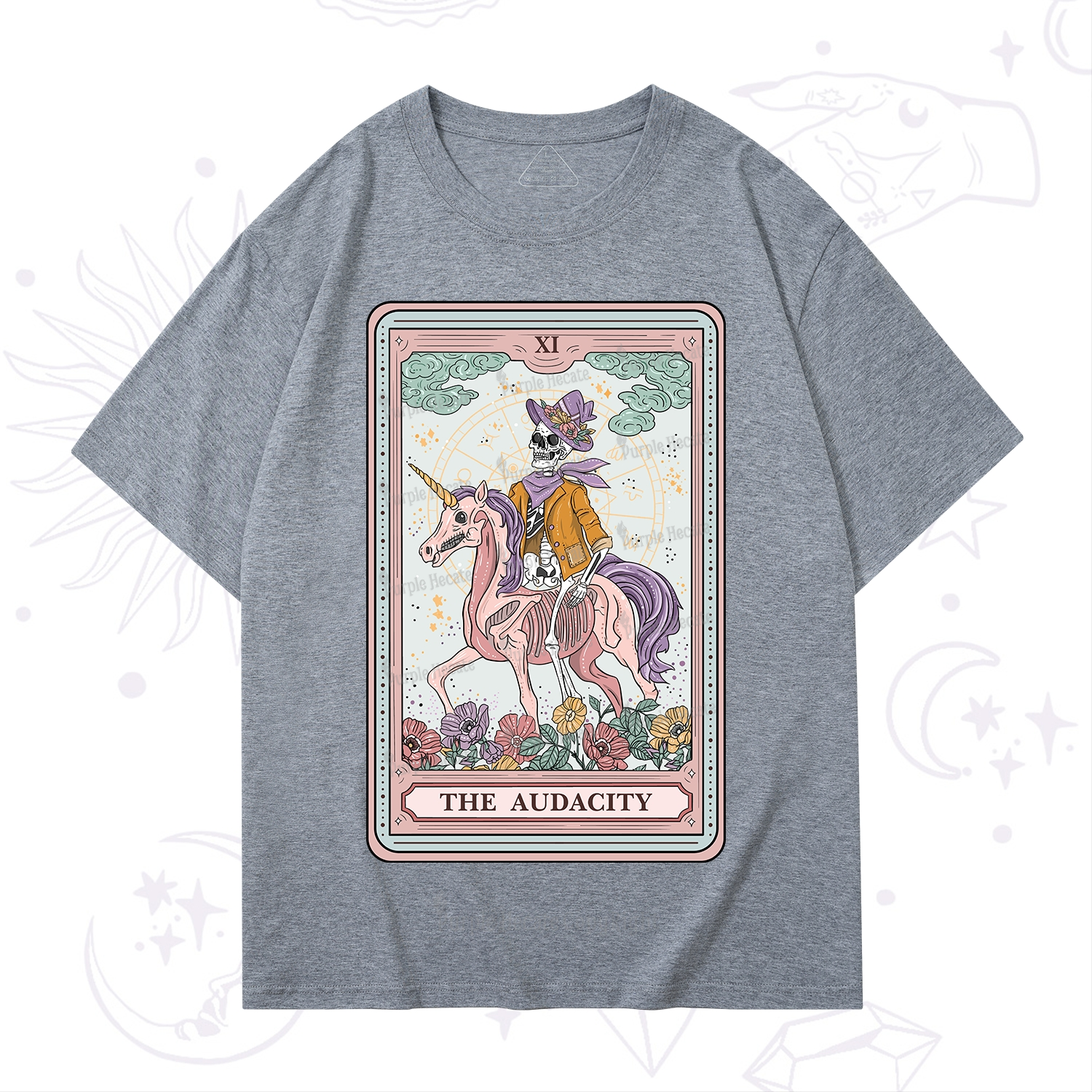 Purplehecate The Audacity Tarot Card T-Shirt