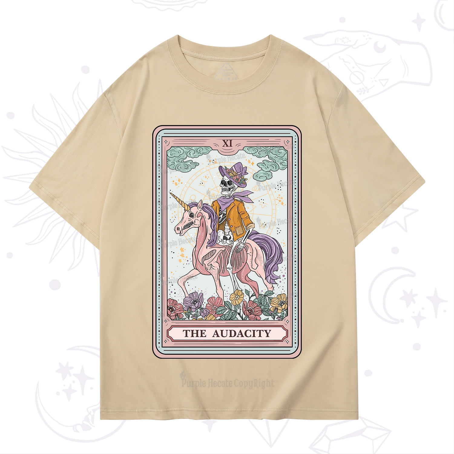 Purplehecate The Audacity Tarot Card T-Shirt