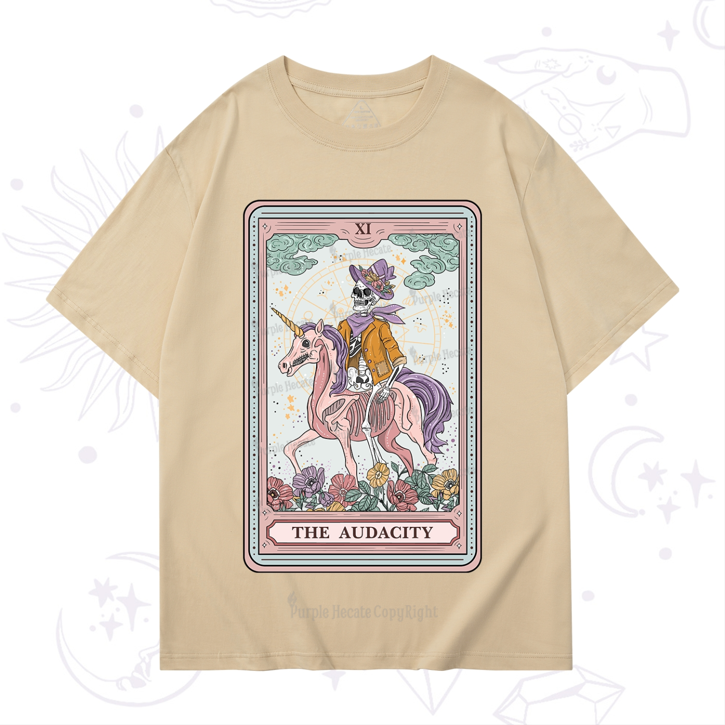 Purplehecate The Audacity Tarot Card T-Shirt