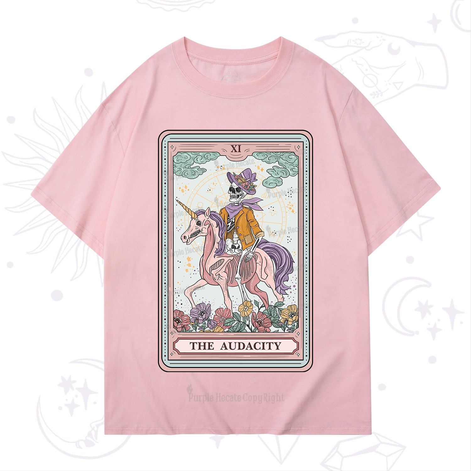 Purplehecate The Audacity Tarot Card T-Shirt