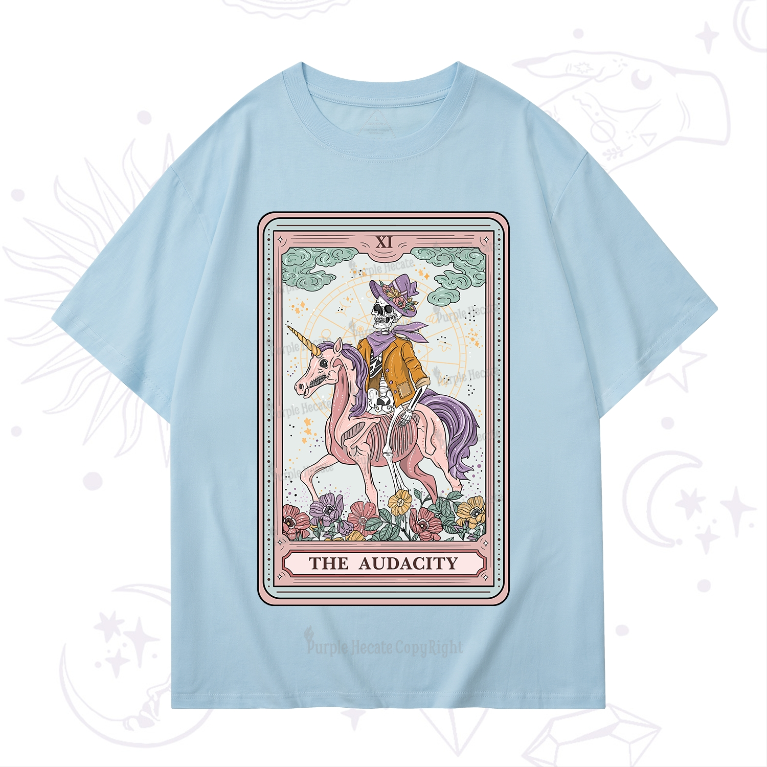 Purplehecate The Audacity Tarot Card T-Shirt