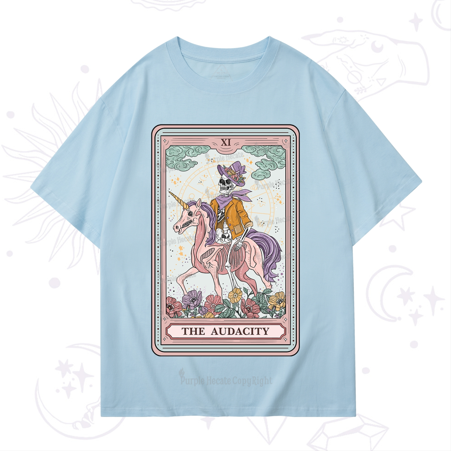 Purplehecate The Audacity Tarot Card T-Shirt