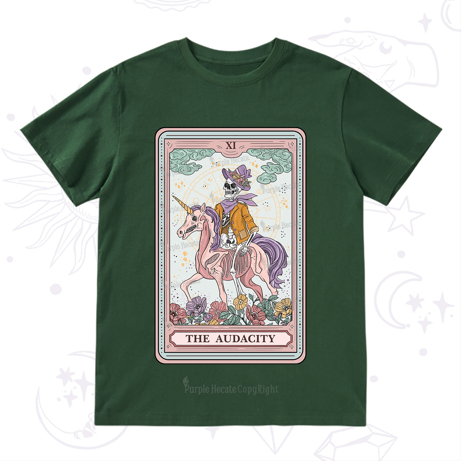 Purplehecate The Audacity Tarot Card T-Shirt