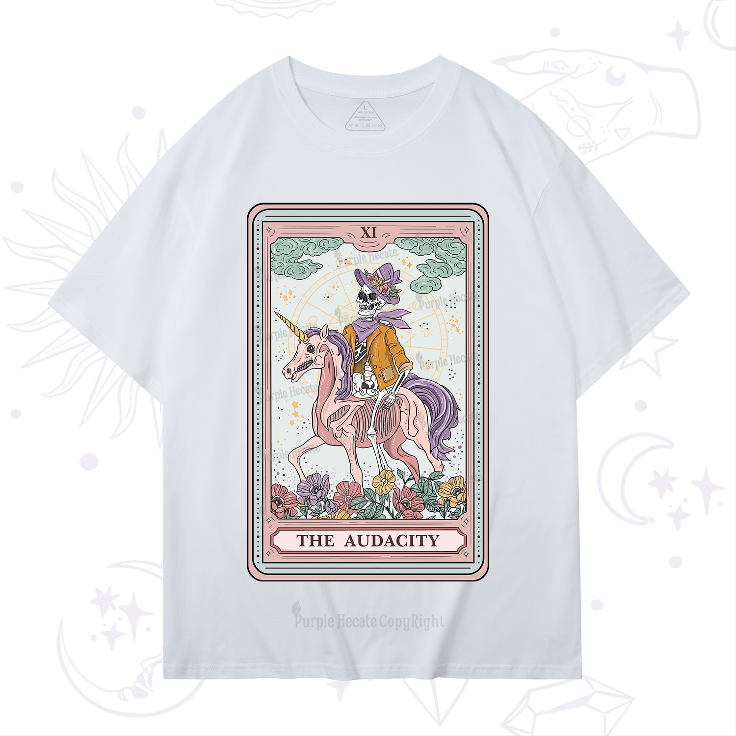 Purplehecate The Audacity Tarot Card T-Shirt