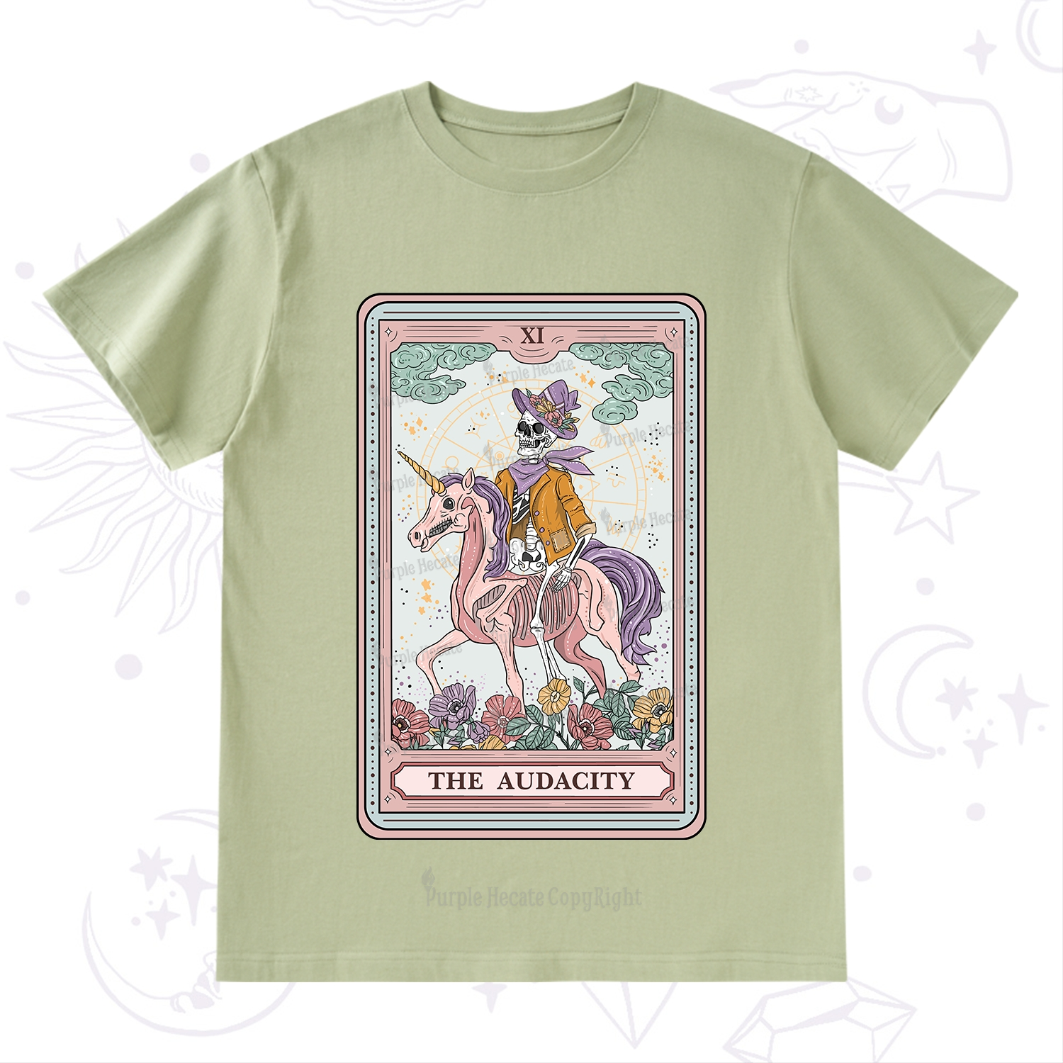 Purplehecate The Audacity Tarot Card T-Shirt