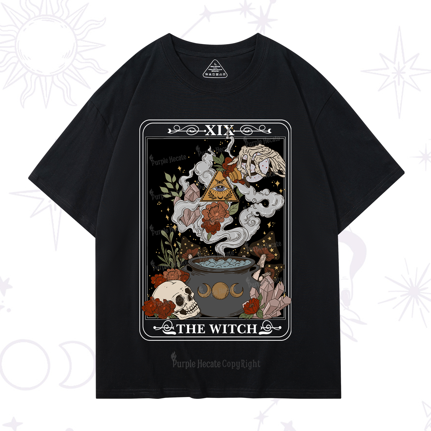 Purplehecate The Witch Tarot T-Shirt