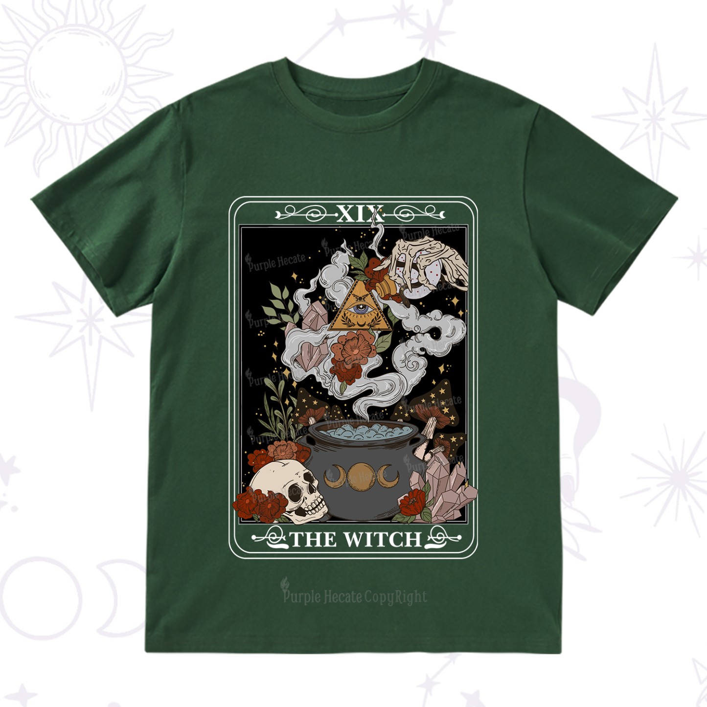 Purplehecate The Witch Tarot T-Shirt
