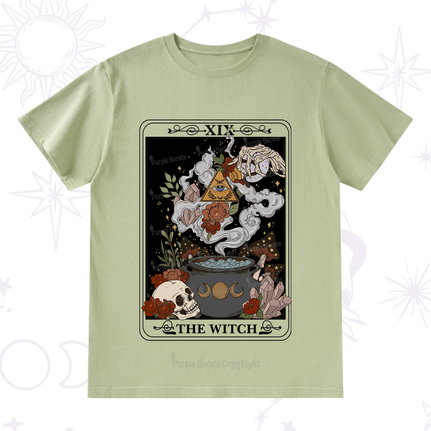 Purplehecate The Witch Tarot T-Shirt