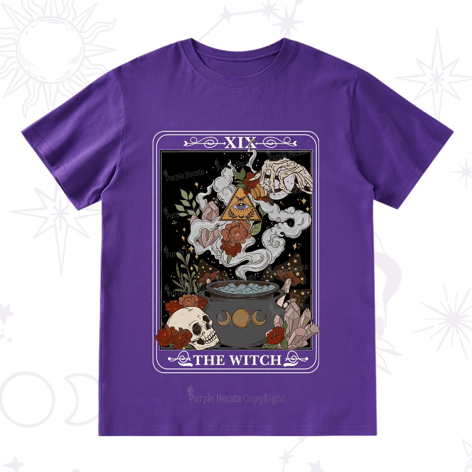 Purplehecate The Witch Tarot T-Shirt
