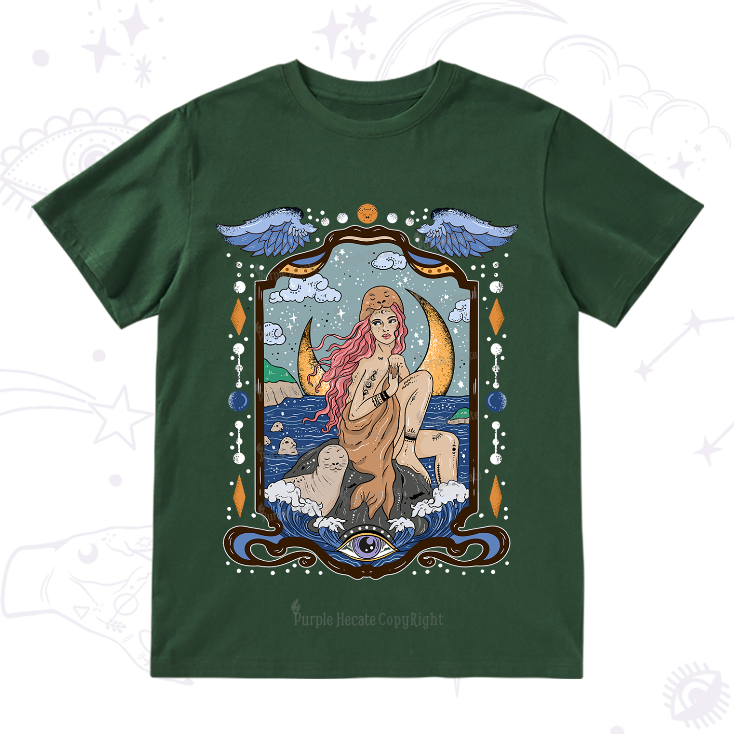 Purplehecate Selkie Woman T-Shirt