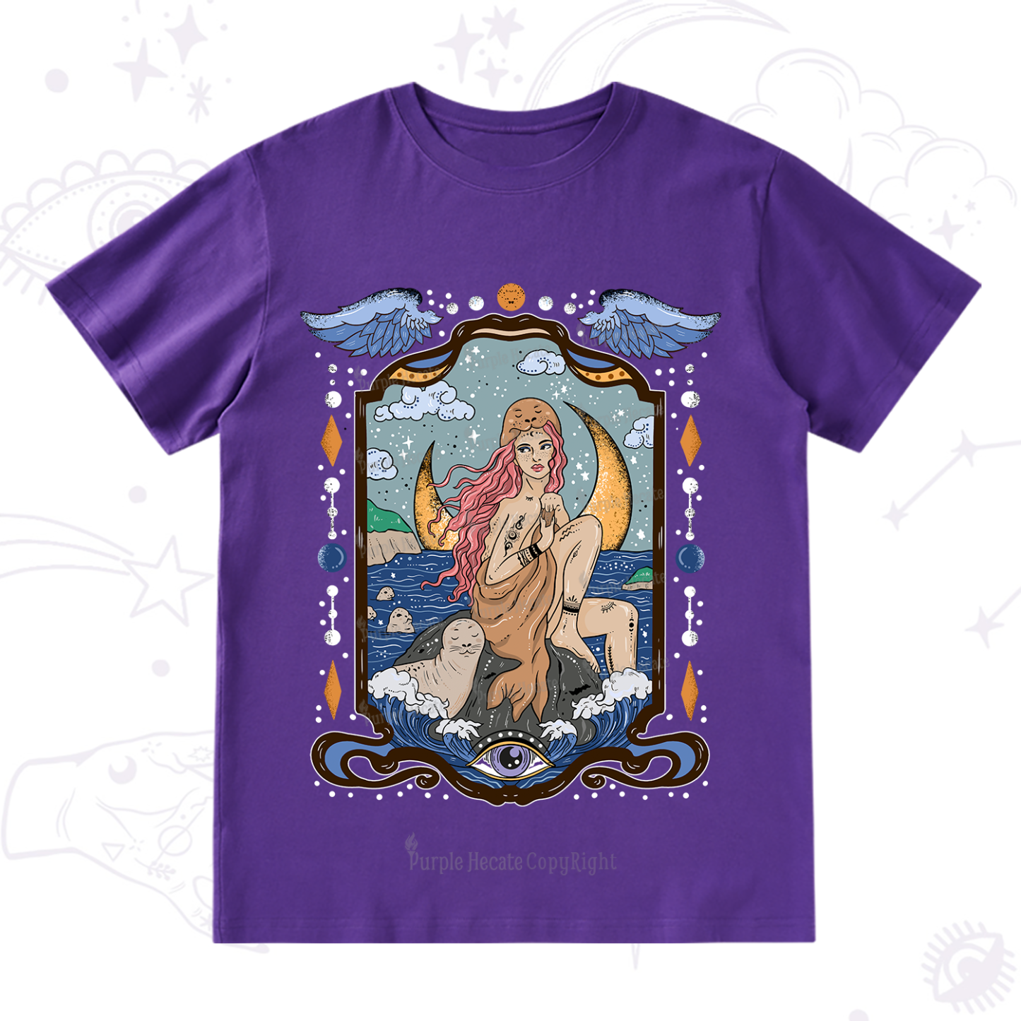 Purplehecate Selkie Woman T-Shirt
