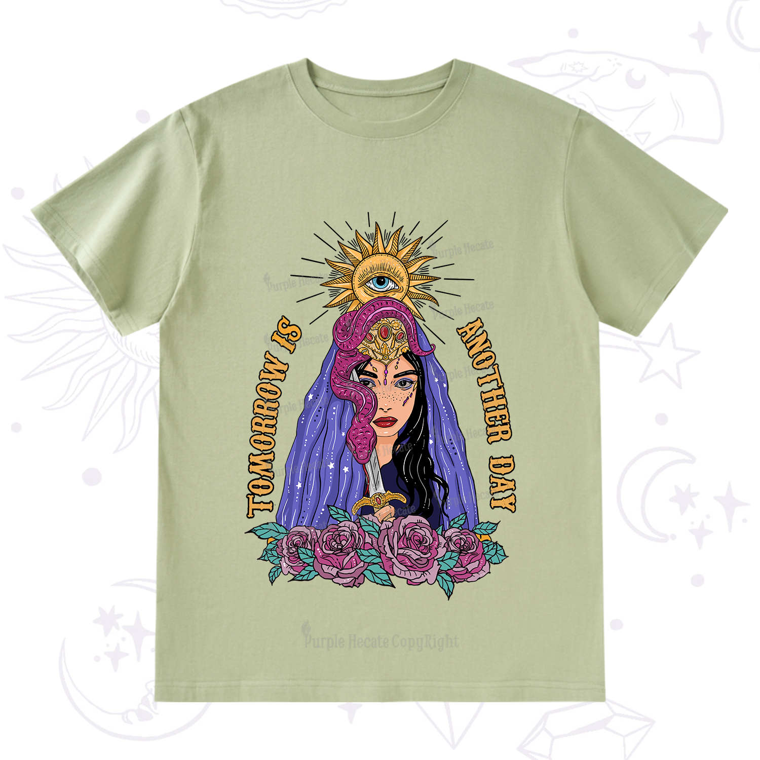 Purplehecate Prophetic Eye Witch T-Shirt