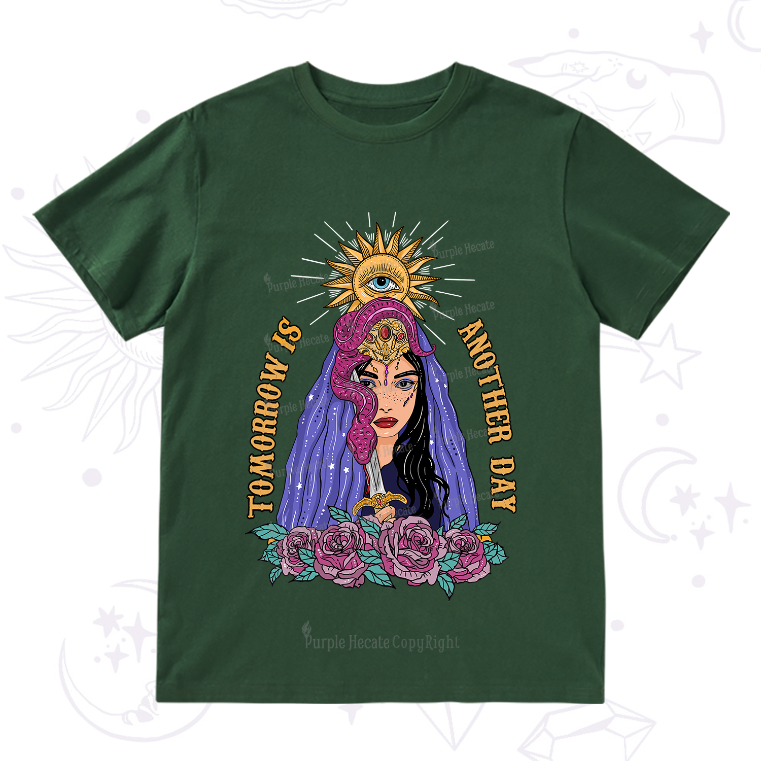 Purplehecate Prophetic Eye Witch T-Shirt
