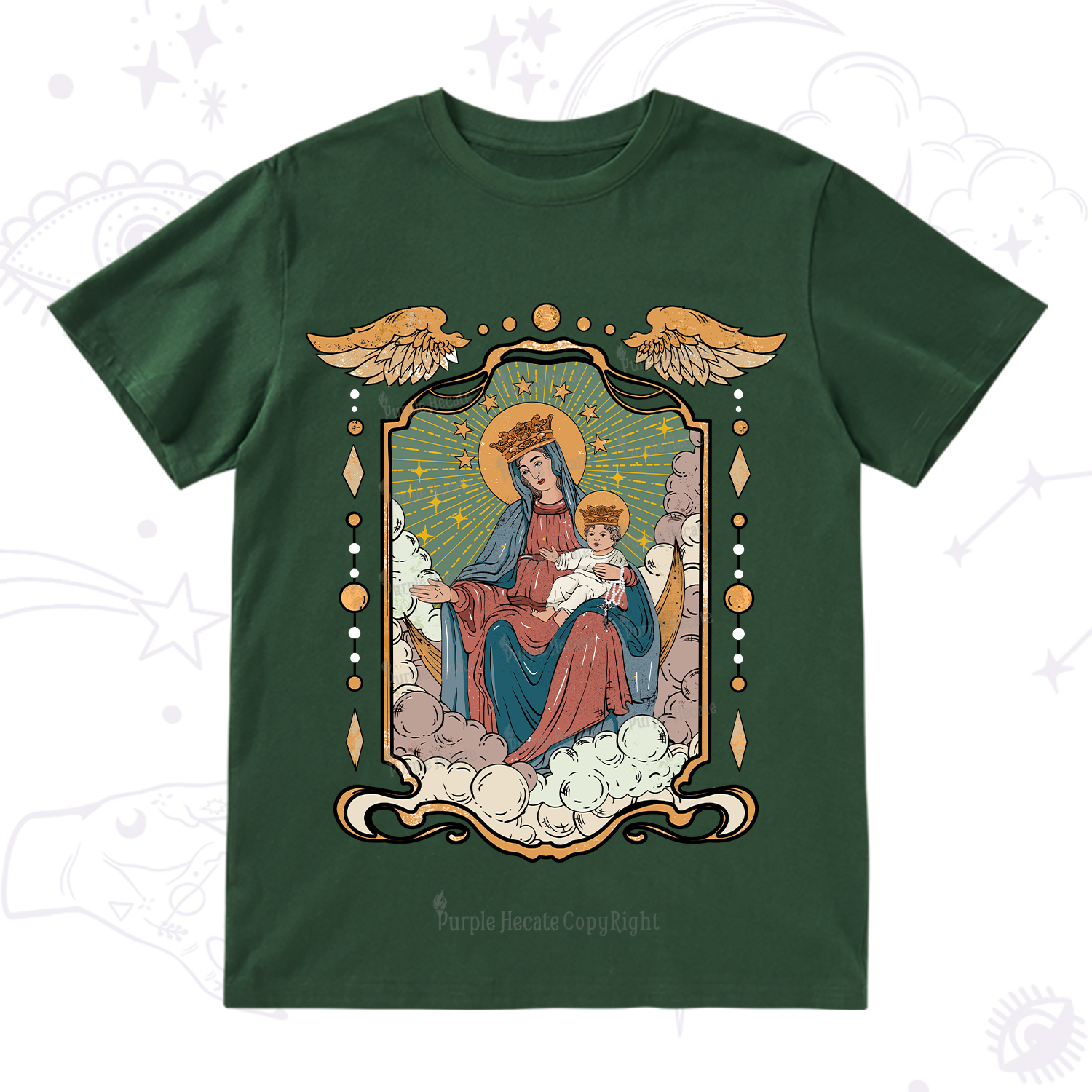 Purplehecate The Lady Of the Rosary T-Shirt