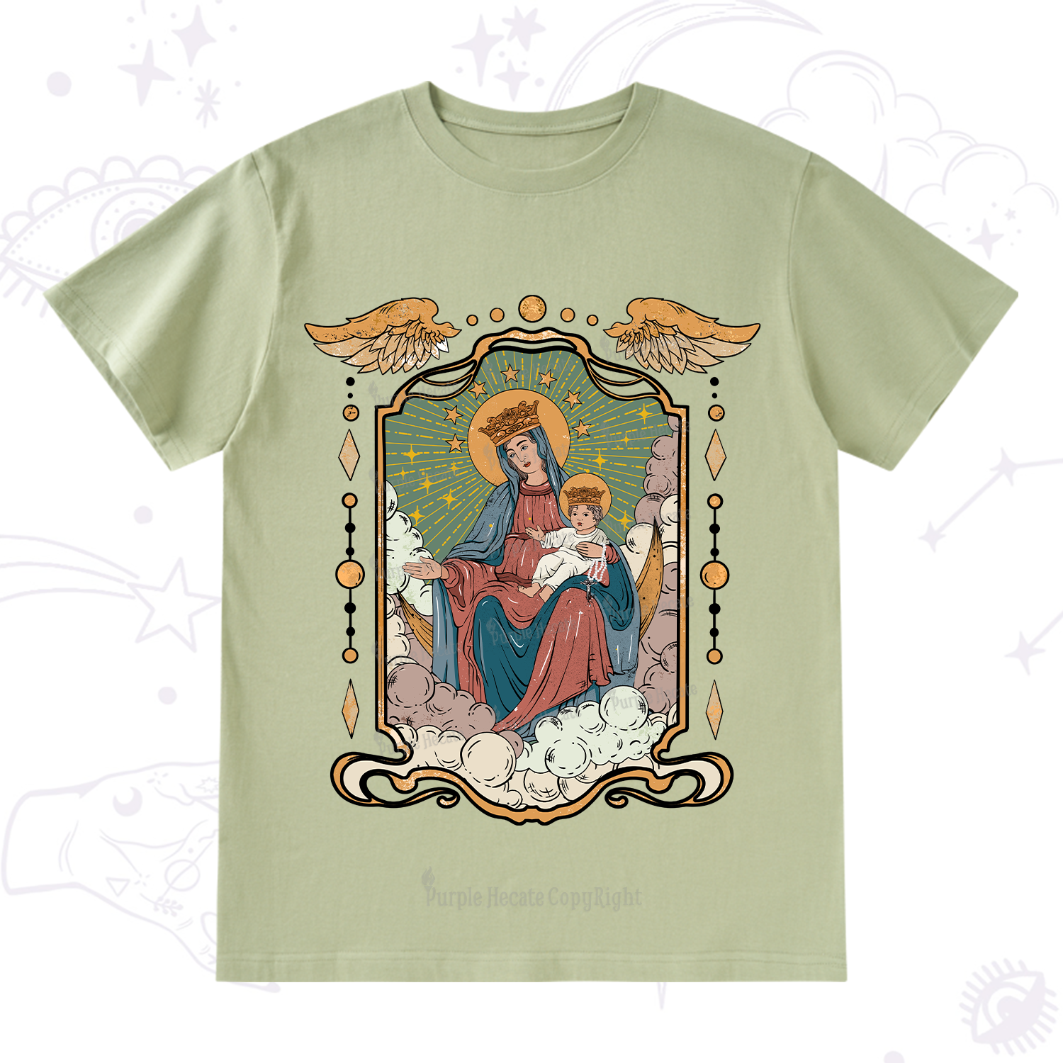 Purplehecate The Lady Of the Rosary T-Shirt