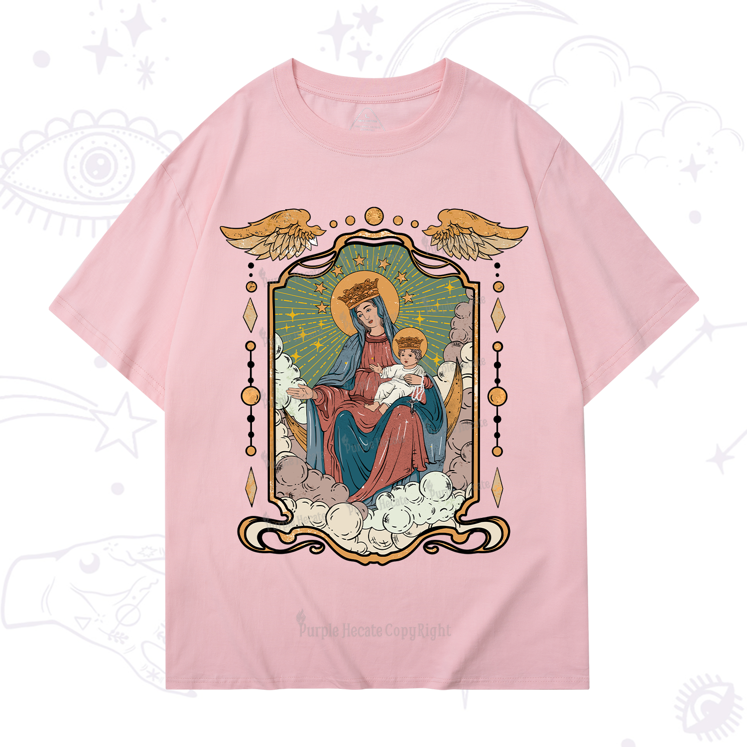 Purplehecate The Lady Of the Rosary T-Shirt