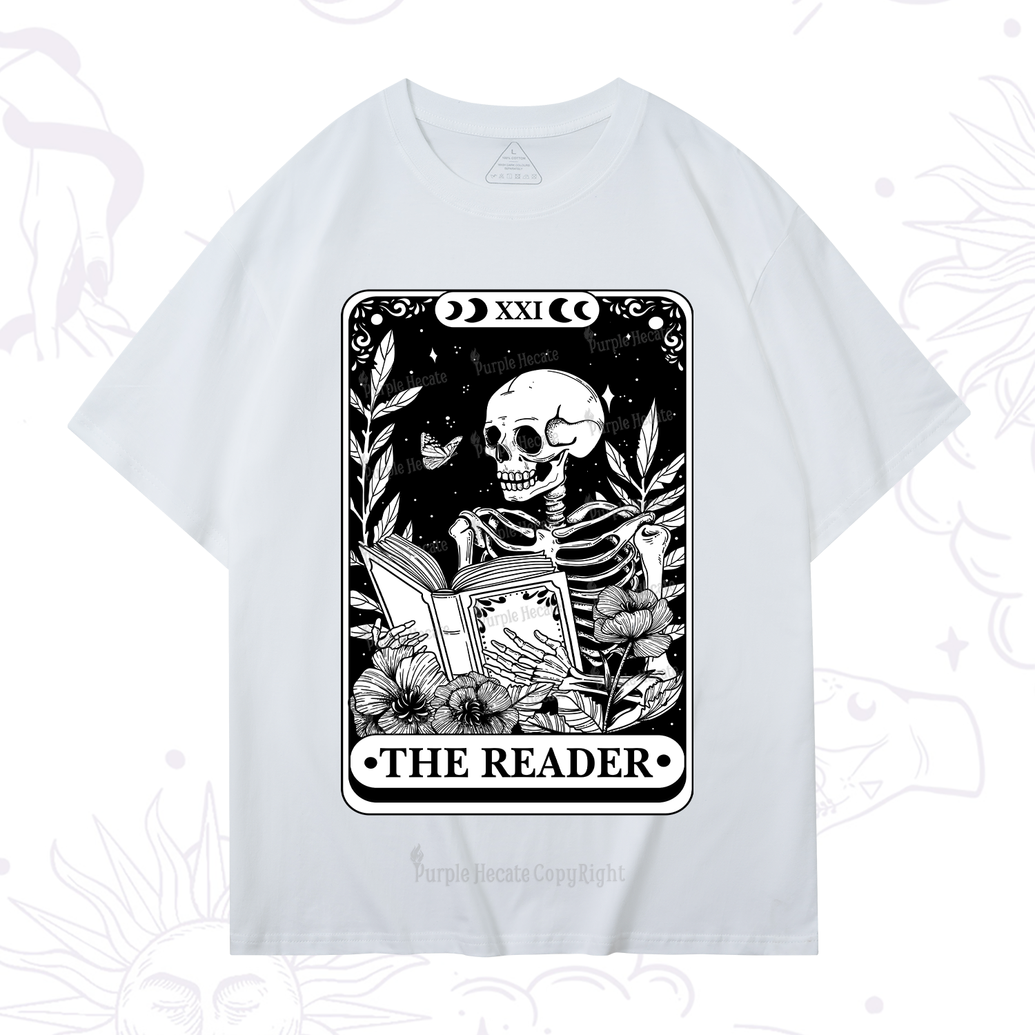 Purplehecate The Reader Tarot Card T-Shirt
