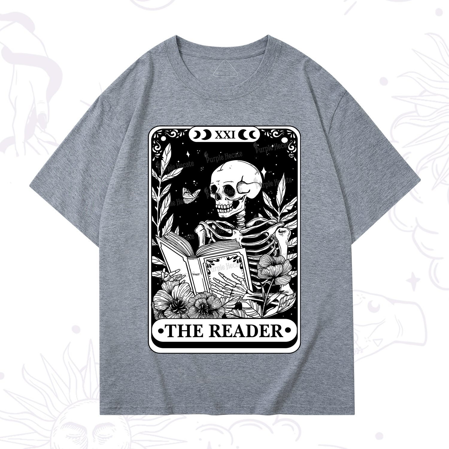 Purplehecate The Reader Tarot Card T-Shirt
