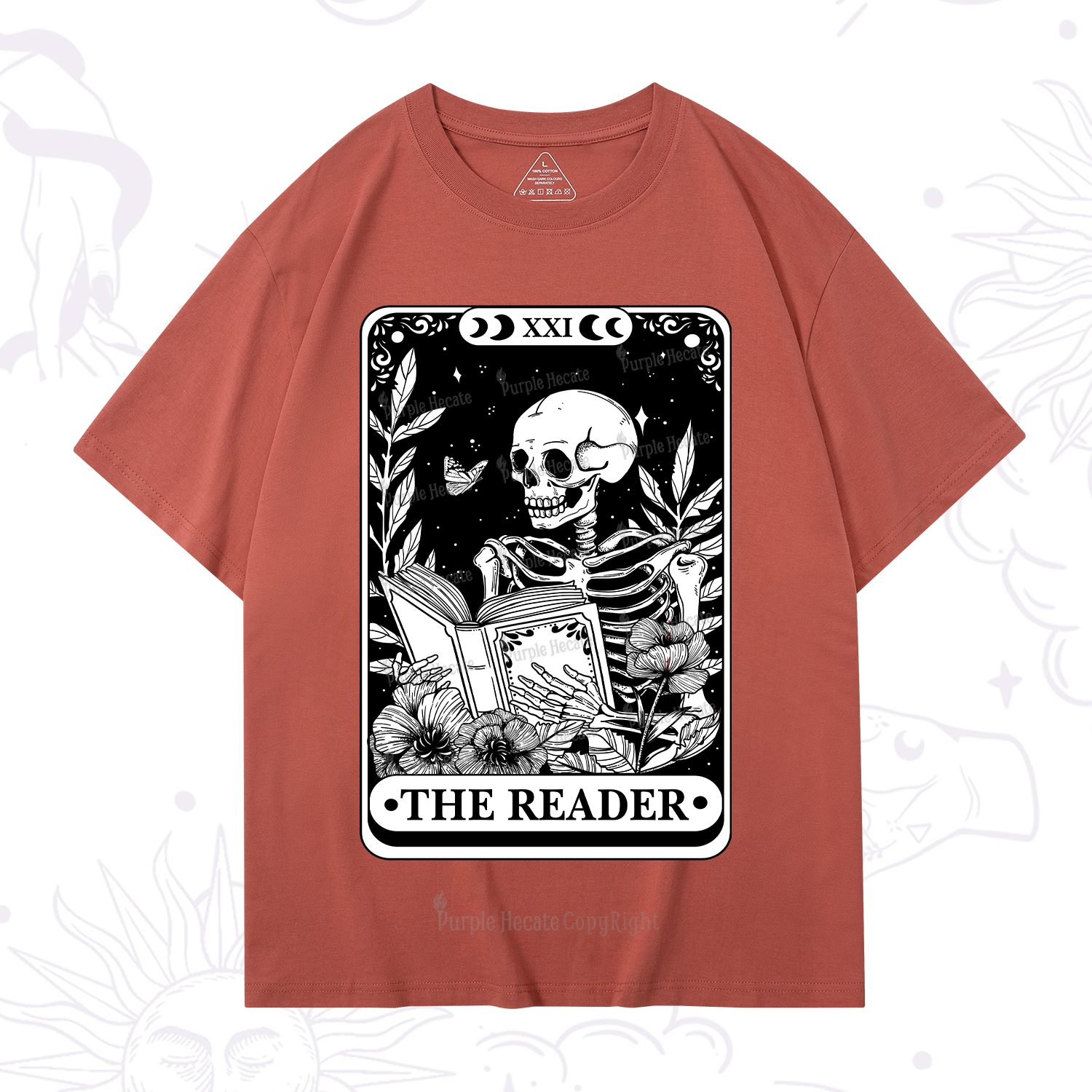 Purplehecate The Reader Tarot Card T-Shirt