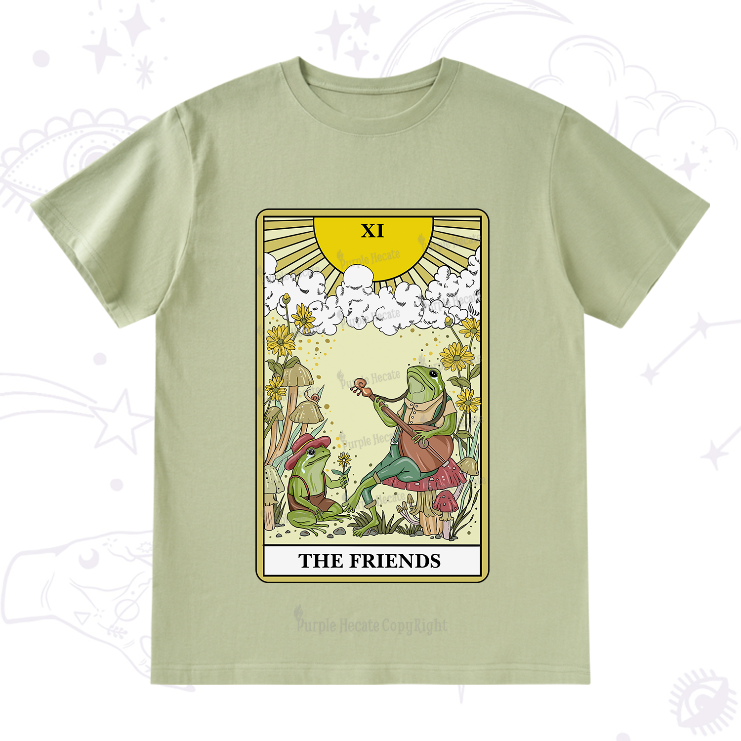 Purplehecate The Friends Tarot Card T-Shirt